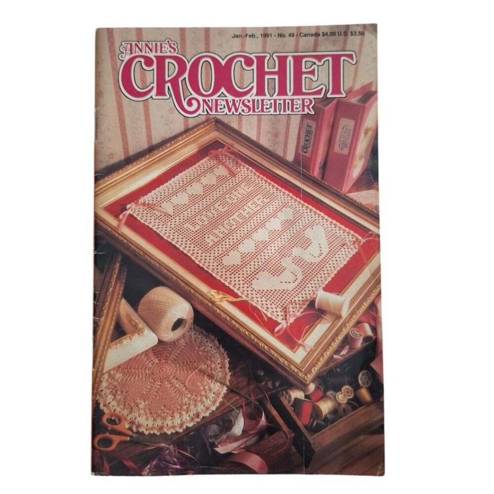 Annies Crochet Newsletter‎ 1991 Afghan Needle Work No 48 Crafts Goose Lace Doily